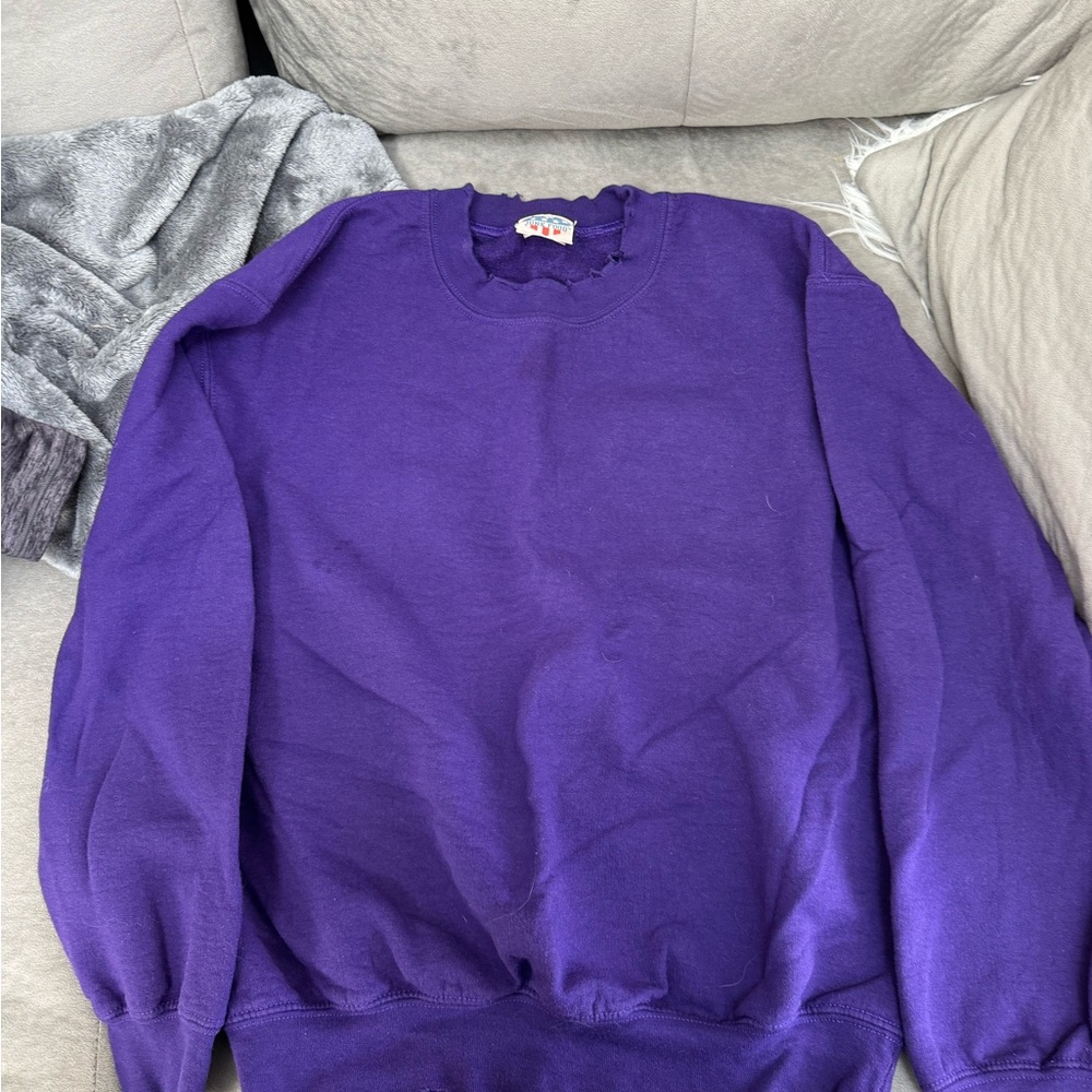 Vintage Junk Food Clothing Purple Sweatshirt